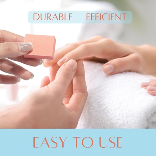 RED Nail Design Disposable Mini Nail Buffers - 1500 PCS, 80/100 Grit Single-Use Buffing Blocks for Natural & Acrylic Nails - Compact Nail Buffer Blocks for Manicure & Pedicure - for Home & Salon