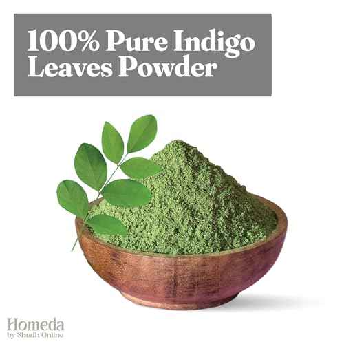 Indigo Powder Organic and Black Henna Powder for Hair Combo (7oz - 3.5oz each) - Natural Henna Indigo For Hair Dye - Black Hair Color (200g)