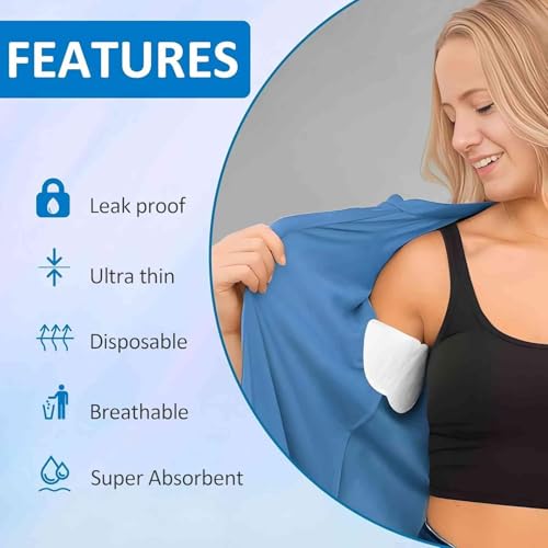 Underarm Sweat Pads for Women [100 Pcs], UOIRMI Armpit Pads for Sweating Women, Disposable Underarm Sweat Pads, Armpit Sweat Pads for A Whole Day Protection | Ideals for Workouts and Special