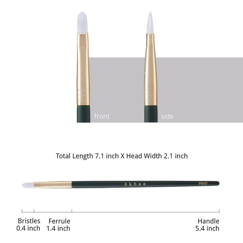 [SOO ADOR] okhee Concealer Brush PIV07 - Targeted Precision for Blemishes and Under-Eye Areas | Designed by K-Pop Makeup Artist Seo Ok | Makeup Brush Base Brush