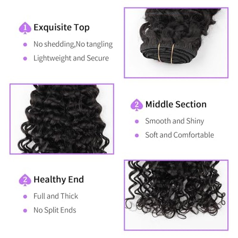 Sassina Natural Wave Clip in Remy Human Hair Extensions Double Weft Invisible Clip in Extensions Real Human Hair Natural Black Virgin Human Hair Extensions for Women 7Pcs 120G 24 Inch