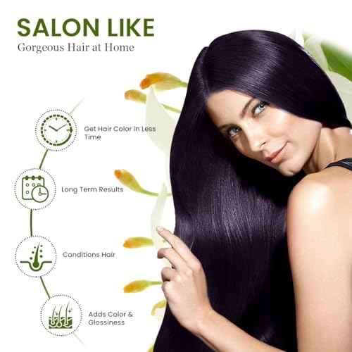 Pardesi Hair Henna Powder Black Color I USDA Organic I 7.05 oz (200 Gram) | Natural Hair & Beard Dye I Unisex I Amonia and PPD Free I Includes Gloves, Hair Cap and Applicator I From India