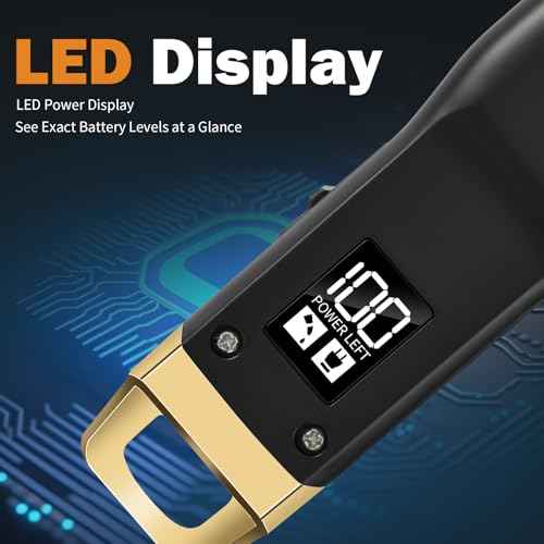 Beard Trimmer for Men - Rechargeable Men's Hair Clippers & Razor, Cordless Hair Trimmer for Face, Neck, Groin & Manscaping, Ideal Gift for Men, Black