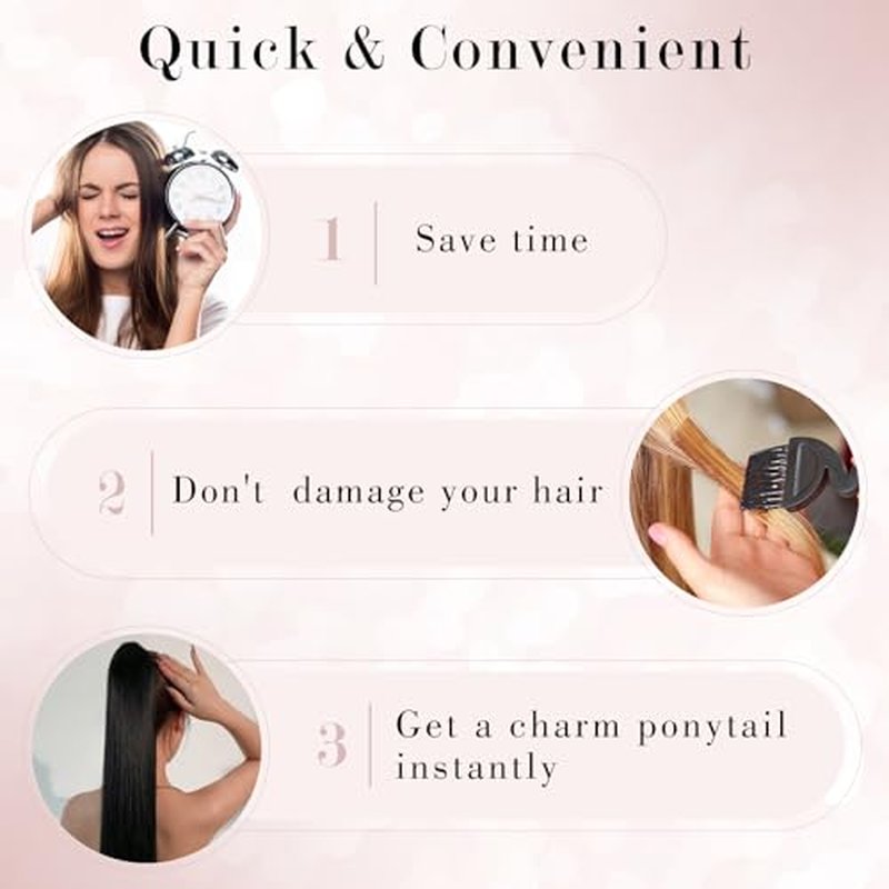 Ponytail Extensions Human Hair Long Ponytail Hair Extensions with Magic Paste Wrap Around Clip in Ponytail Extensions Real Human Hair,18inch #12P613 Golden Brown mixed Bleach Blonde,90g