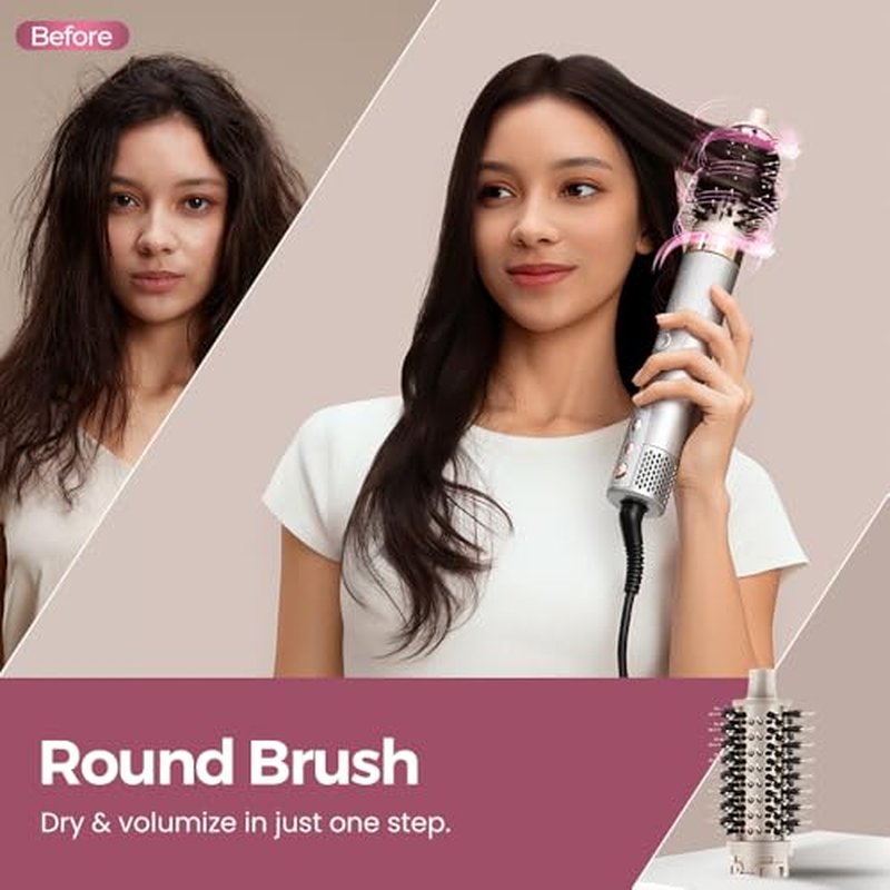 5 in 1 Air Wrap Hair Styler with Automatic Curling & Drying Features Lightweight High-Speed Hair Dryer Airwrap with Negative Ion Technology for Frizz Control & Long Lasting Styles AirEdge A3