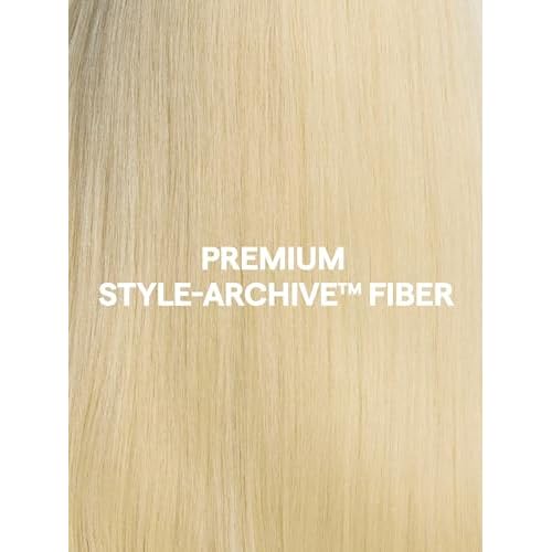 GORGIUS 613 Blonde Layered Wig Glueless Straight Synthetic Lace Front Wigs Pre Cut Pre Plucked Hairline 22 Inch