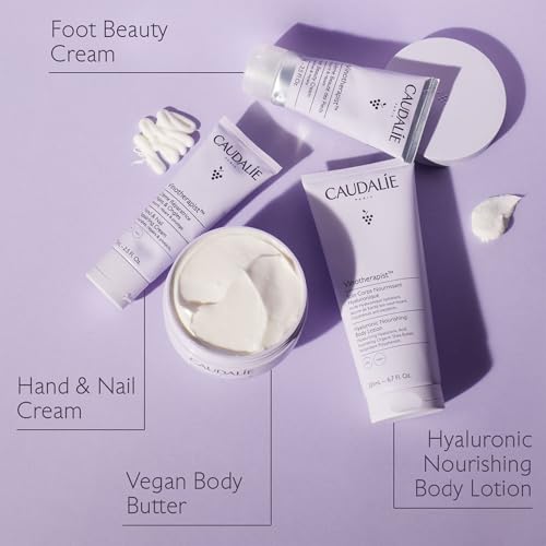 Caudalie Vinotherapist Hand and Nail Cream with Shea Butter and Grapeseed Oil, Vegan and Dermatologically Tested