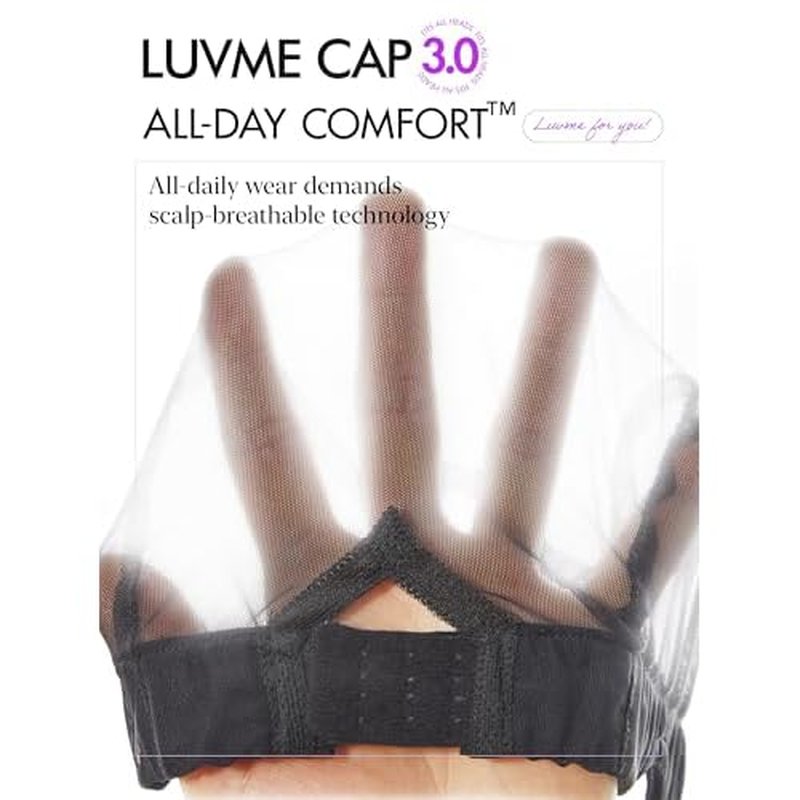 LUVME HAIR All-Day Comfort Real Glueless 7x6 HD Lace Wig 200% Density PartingMax Lace Wigs Loose Body Wave Lace Front Wigs Human Hair Pre Cut Plucked Lace Frontal 18 Inches Natural Black Color