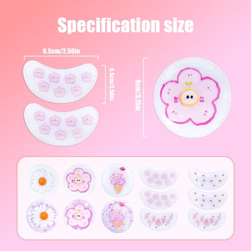 Cooling Eye Mask - Gel Ice Pack Reusable Cooling Eye Pads and Under Patches,Eye Hot Cold Treatment for Redness,Pain Relief Relax.