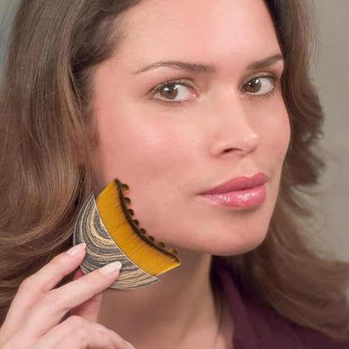 Lymph Contour Facial Brush, Lymphatic Drainage Facial Brush, Ergonomic Design Dry Lymphatic Drainage Massager, Closely Fits The Skin. (1 PCS)