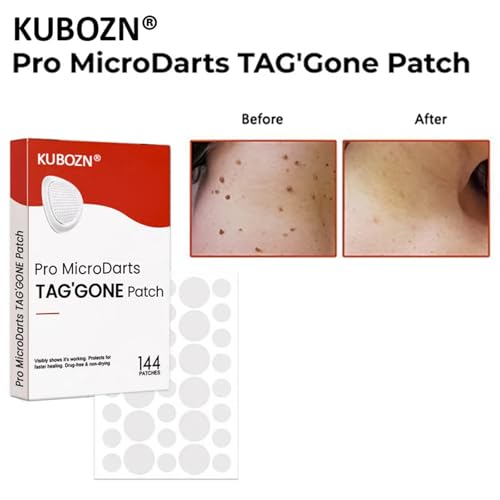 KUBOZN Pro MicroDarts Patch, Hydrocolloid with Salicylic Acid, 144 Count, Invisible Blemish Cover (1Box)
