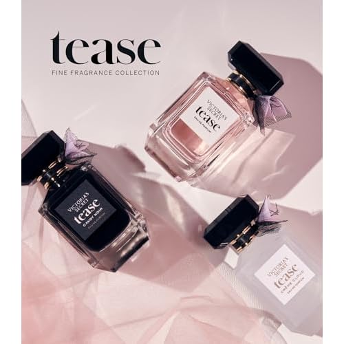 Victoria's Secret Tease Eau de Parfum Travel Spray, Notes of White Gardenia, Anjou Pear & Black Vanilla, Mini Perfumes for Women (0.23 oz)