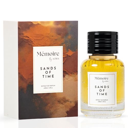 Azha Sands of Time Long Lasting Arabian Perfumes for Women - Extrait De Parfum Spray 100 ML (3.4 OZ) with Bergamot, Saffron & Sandalwood Notes ? Classic Ladies Perfume and Elegant Gift for Women