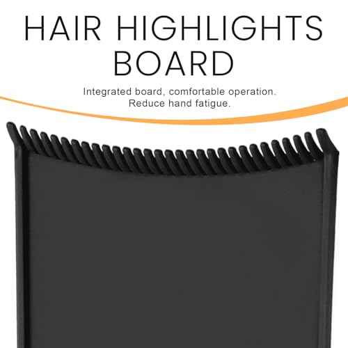 Highlighting Board, Hair Dye Brush, And Hairs Dye Comb 3 PCS, Balayage Board Hair Coloring Paddle Balayage Highlighting Boards with Teeth, Hair-Dye Tools Highlightings Paddle for Barber Salon, Black