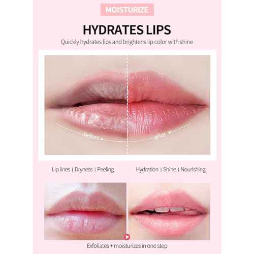 30 Pcs Collagen Crystal Lip Masks, Honey & Cherry & Aloevera Lip Care Gel Pads Treatment, Moisturizing & Reducing Chapped, Anti-Aging & Wrinkles Lip Patches, Remove Dead Skin