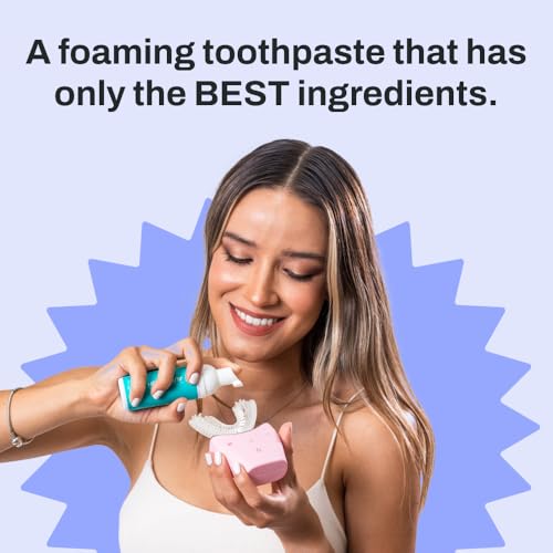 autobrush Fluoride Foaming Toothpaste for Adults, Mint Flavor, Whitening & Deep Cleaning, Travel Friendly, Anti-Cavity (Pack of 3)