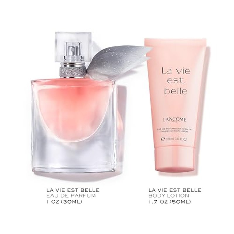 Lanc?me La Vie Est Belle Mother's Day Traveler Set - La Vie Est Belle Eau De Parfum Women's Perfume 1.0 Fl. Oz, La Vie Est Belle Body Lotion 1.7 Fl. oz.