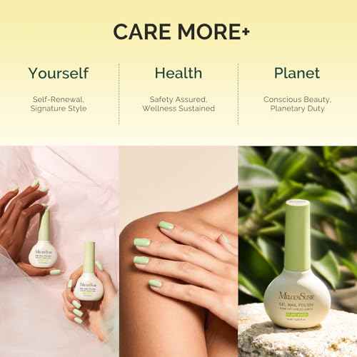 MelodySusie Plant Based Gel Nail Polish Set,Autumn and Winter Dark Colors,Hema Free,Soak Off UV LED Gel Polish Nail Art Manicure Salon DIY at Home 8Pcs 10ml/0.34 fl oz