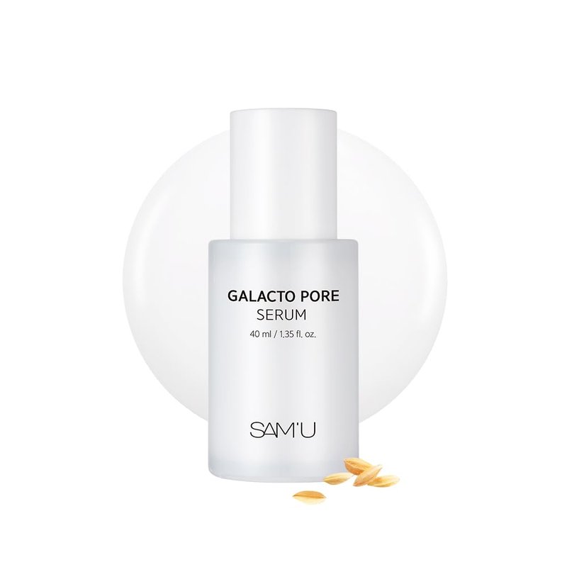 SAM'U Galacto Pore Serum – Pore Minimizing Facial Serum with Galactomyces For Glass Skin – Korean Skin Care, Tightening & Hydrating with AHA, PHA, BHA, Suitable for Acne-Prone Skin – 1.35 Fl. Oz