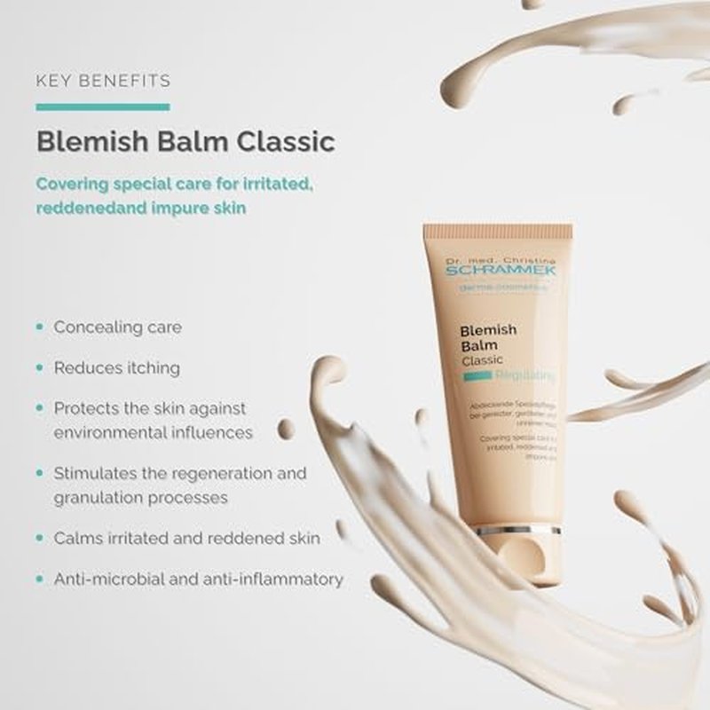 Schrammek Blemish Balm Classic (1.4 fl oz) - Covering Special Care for Irritated, Reddened & Impure Skin - The Original since 1967 - BB Cream - Tinted Face Moisturizer - Facial Skin Care - Dr