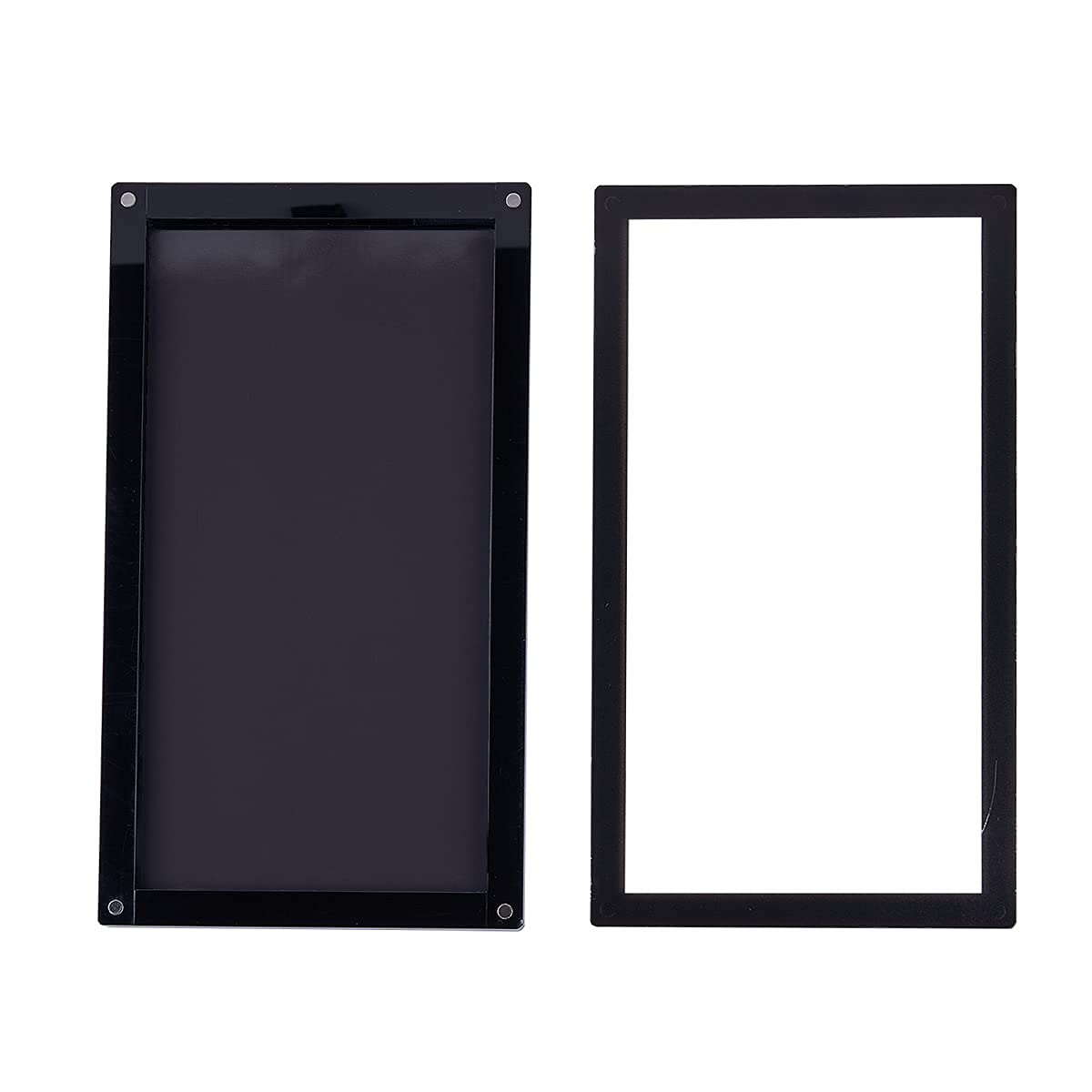 Acrylic Magnetic Eyeshadow Palette - Stackable Empty Makeup Organizer | 5.7'' x 10'' Large Space for Blush & Lipstick