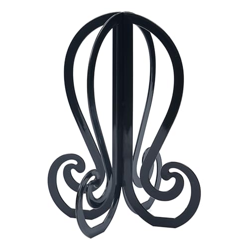 Plastic 3PCS Wig Stand,Black Wig Head Stand,Easy to Assemble Wig Stand Holder,Wig Holder Display Stand,Beanie Display Stand,Hat Stand 11.61 Inch high
