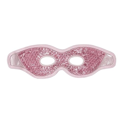 Generic Reusable Gel Eye Mask with Cooling Features, Hot Cold Compress Design for Relaxation and Sleep, Pink