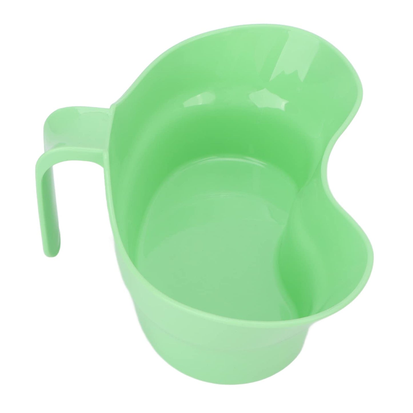 Green Emesis Basin, 1Pcs Plastic Spit Cup Toothbrush Cup Holder Large Plastic Bowl Wash Basin Toothbrush Tray Toothbrush Cup with Handle for Oral Care Elderly Patients