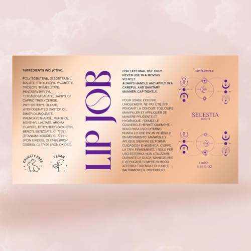 Lip Plumper Gloss ? Lip Job ? Glossy Finish, Hydrating & Smoothing Formula, 0.14 fl oz (Keep Me Satisfied)