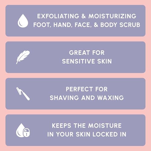 Brooklyn Botany Brown Sugar Body Scrub - Moisturizing and Exfoliating Body, Face, Hand, Foot Scrub - Fights Acne, Fine Lines & Wrinkles, Great Gifts For Women & Men - 10 oz