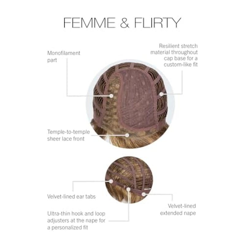 GABOR Femme & Flirty Short Shag Wig, Lightweight Volumous Style With Soft Layers, Average Cap, GL11-25SS Honey Pecan