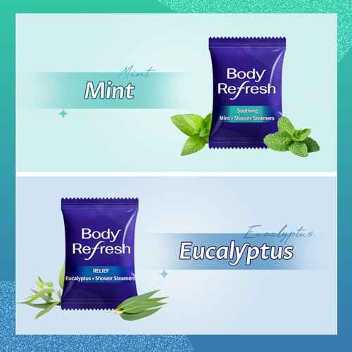 Shower Steamers for Men - 8 Pack Shower Bombs with Essential Oils Eucalyptus Mint Scent, Eucalyptus for Shower, Christmas Gifts Stocking Stuffers for Adults Women Men