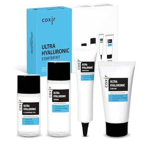 [Trial KIT] coxir Ultra HYALURONIC/Cleansing Oil+Toner+ampoule+Cream Holiday Miniature/Christmas mini Gift [2.68 fl.oz (Pack of 1)] / Korean Skin Care