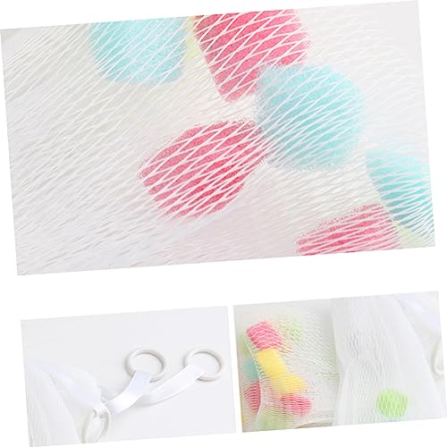 5pcs Foaming Net Bags for Cleansing Convenient Hanging Mesh Sponge Pouches for Soap and Cosmetic Bubbles for Bathing and Skin Care