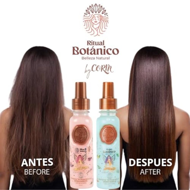 Hair Perfume - DUO Protector Termico para Cabello, Desenredante y Control Frizz Con Feromonas, Protecci?n Solar - Ritual Seducci?n y Ritual Tentaci?n Floral y Frutal 120ML - Leave in Conditioner Spray
