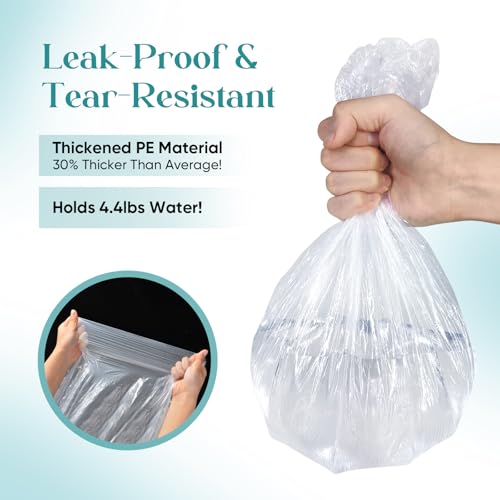 Pedi Guard Bath Liners 100 Count Disposable Pedicure Liners, Spa Footsie Clear Pedi Guard Bath Liners for Foot Bath Spa Massage Thick Elastic