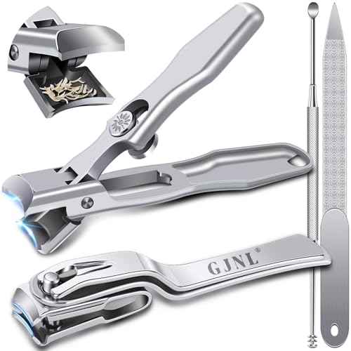 Stocking Stuffers 2025, Toenail Clippers for Thick Toenails for Seniors - Wide Jaw Nail Clippers for Men & 360 Degree Rotary Toenail Clippers for Seniors, Christmas Xmas Presents Gifts for Adults