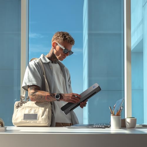 Wireless Tattoo Stencil Printer ? Bluetooth Thermal Tattoo Printer Machine with 10 Transfer Papers, Portable Tattoo Kit for Artists, Compatible with Smartphone & PC, Black