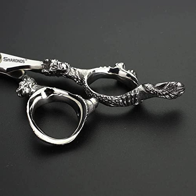 6" Professional Hairdressing Scissors Set, Hair Clipper/Household Stainless Steel Hair Clipper (6" Silver Set)