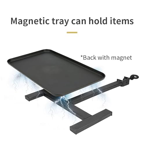 Tattoo Workstation Multi-Function Console, Tattoo lamp, Double Stand with lamp Tattoo Tray Trolley, Adjustable Height Magnetic Tray