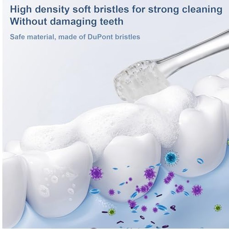 Baby Toothbrush Heads Compatible with Papablic BabyHandy/Toddler Sonic Electric Toothbrushes, Compatible with Brush-Baby BabySonic/Seago SG902/SG602, 5 Pack (18-36 Month)