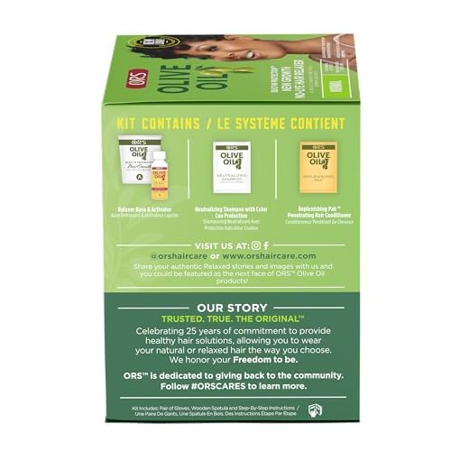 ORS Olive Oil Built In Protection New Growth No-Lye Hair Relaxer Normal Strength (Pack of 4)