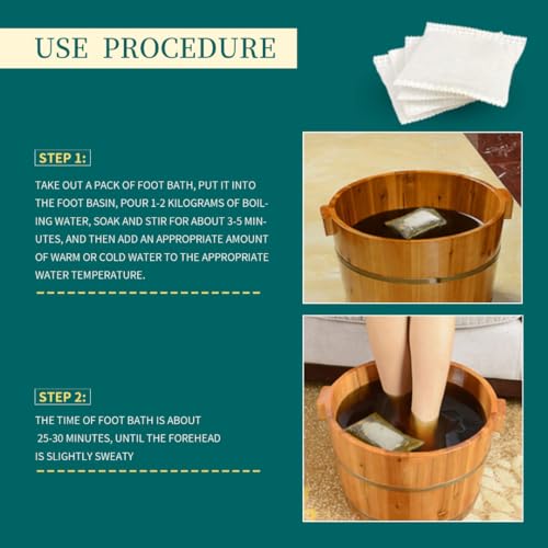 30 Bags Herbal Foot Soak with Mugwort & Ginger, Relaxing Foot Bath for Daily Wellness, 900g Natural Plant-Based Formula, øÜÊÅ?øÐ