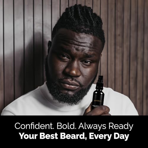 Golden Grooming Beard Growth Spray ? Natural Biotin & Vitamin E Formula to Boost Beard Growth, Thickness & Strength (3-pack)