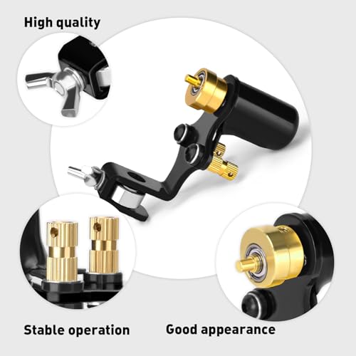 Rotary Tattoo Machine Gun Motor, ATOMUS Tattoo Machine Shader & Liner for Body Art Tattoo Artists Beginners (Black)