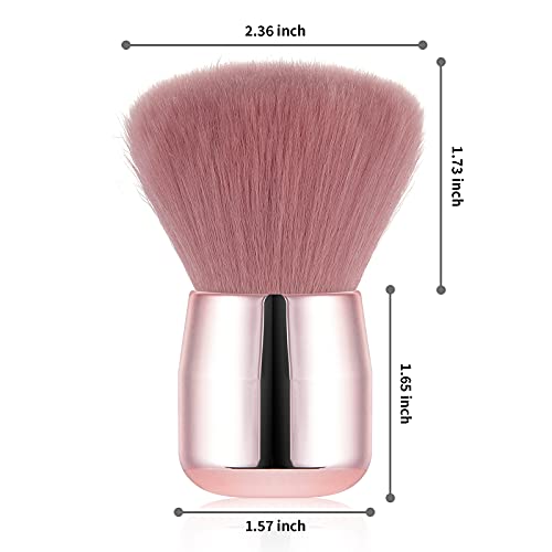 Vaincre Nail Art Dust Powder Remover Brush, Soft Nail Art Dust Cleaner Brush for Acrylic Application and Makeup(Pink)