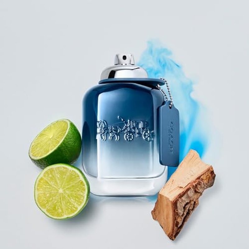 Coach Blue Eau de Toilette - Men's Fragrance - Fougere Watery - With notes of Lime Oil, Ozone Accord & Amber