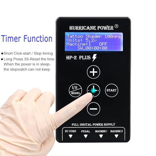 Tattoo Gun Kit - Tattoo Machine Kits Tattoo Supplies Set Tattoo Pen With Tattoo Needles Transfer Paper Suitcase for Tattoo Beginners (black 1)