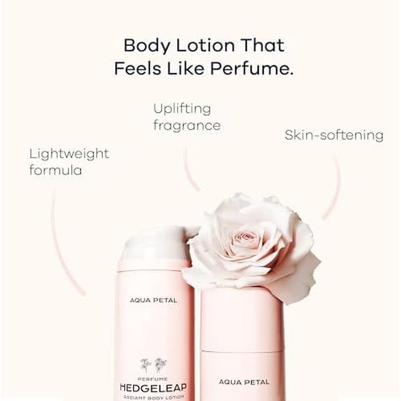 Aqua Petal Perfume Body Lotion ? Fruity Floral Musk Scent, Long-Lasting Glow Body Moisturizer with 2% Niacinamide & Hyaluronic Acid, Soft & Clean Beauty Lotion (5.07 fl oz)