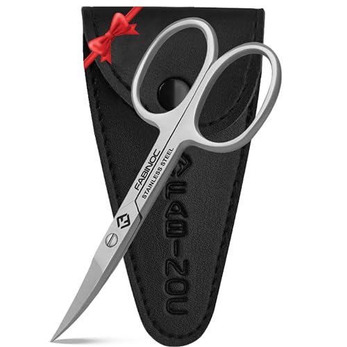 Curved Nail Scissors for Women & Men ? German Quality Stainless Steel ? Small Manicure Pedicure Scissors for Fingernail, Toe Nail, Eyebrows & Mustache